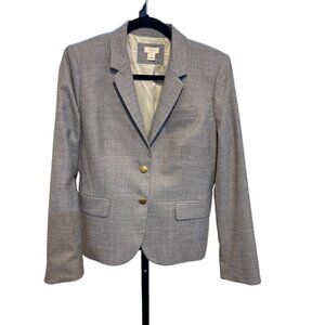 J. Crew Schoolboy Wool Blend Light Gray Blazer